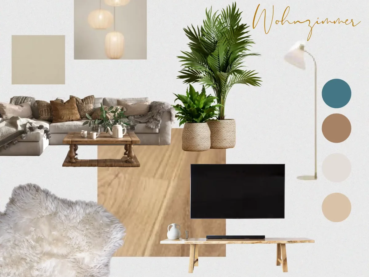 Moodboard_Wohnzimmer_modern_cozy