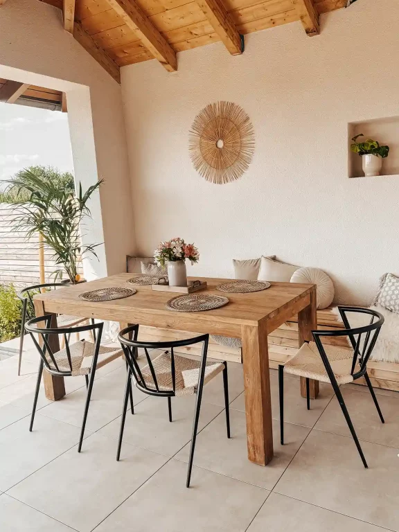 Terasse im Boho Stil